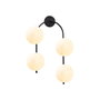 Opviq Jewel - 10595 Lámpara de pared moderna e industrial Negro y Crema